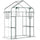 Walk-in Small Greenhouse with Mesh Door & Windows, Portable Garden Hot House with 3 Tier Shelving, Trellis, and Plant Labels