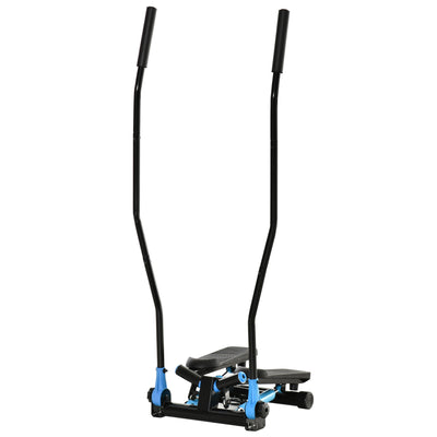 Twist Stair Stepper, Cardio Exercise Machine w/ LCD Screen, Height Adjustable Handlebars for Home Gym