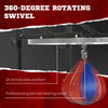 Adjustable Speed Bag Platform, Wall Mounted Speed Bags for Boxing with 360° Swive and 10" Speedbag, Black
