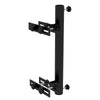 Patio Umbrella Holder Stand for Deck Railing, Umbrella Deck Mount Bracket with Adjustable Clamps, Black