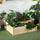 3 Tier Raised Flower Bed Outdoor Planter Box Wooden Garden Bed, Open Bottom for Plants, 42.5"x34.75"x14.25", Natural