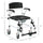 Accessibility Commode Wheelchair 300 lbs, Rolling Shower Wheelchair with Wheels, Rectangle Detachable Bucket & Waterproof Design