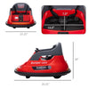 Bumper Car 12V 360° Rotation Electric Car for Kids, with Remote Control, Lights, Music, for 1.5-5 Years Old, Red