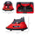 Bumper Car 12V 360° Rotation Electric Car for Kids, with Remote Control, Lights, Music, for 1.5-5 Years Old, Red