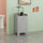 Tilt-out Laundry Storage Cabinet with Tabletop and Compartment Hamper, White