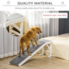 60" Pet Ramp for Dogs & Cats with Non-Slip Carpet, White