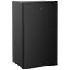 Mini Fridge with Freezer, 3.2 Cu.Ft Compact Refrigerator with Adjustable Shelf, Mechanical Thermostat and Reversible Door for Bedroom, Black