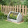 Raised Garden Bed, Outdoor Metal Planter Box with Small Greenhouse, Outdoor Planter Box with Cover, White and Silver