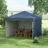 10 x 10ft Pop Up Canopy with Sidewalls, Weight Bags and Carry Bag, Height Adjustable Tents for Parties