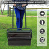 20-Inch Push/Tow Behind Lawn Roller Filled with 10 Gal Water or Sand, Perfect for Flattening Sod in the Garden