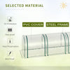 13' L x 3' W x 2.5' H Portable Tunneled Greenhouse with 4 Zippered Doors, Water/UV Fighting PVC Cover