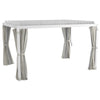 13' x 10' Outdoor Retractable Pergola w/ Sun Shade Aluminum Louvered Top, Pergola w/ Canopy, Curtains & Netting, White