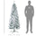 6ft Pre-Lit Snow-Flocked Slim Douglas Fir Artificial Christmas Tree with Realistic Branches, 250 LED Lights and 462 Tips