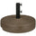 Umbrella Stand for 1.5" or 2" Umbrella Poles, Round Fillable Umbrella Base for Outdoor, Lawn, Deck, Brown