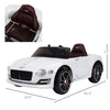Electric Toy Car 12V Licensed Bentley GT Electric Vehicles w/ Parent Remote Control, White