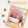 Toy Box with Lid, Toy Chest Storage Organizer for Bedroom, Pink