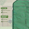 Set of 2 Greenhouse Replacement Cover, Walk-in PE Hot House Cover with Roll-up Door and Windows, 55" x 56.25" x 74.75"