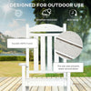 2PCs Outdoor Rocking Chair with Armrests, Fade-Resistant Waterproof HDPE for Indoor & Outdoor, White