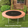 Trampoline Mat Replacement with Spring Pull Tool and 80 V-Hooks, Fits 14ft Trampoline, Using 5.5" Springs, Orange