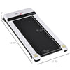 Walking Treadmill, Walking Pad Machine, Jogging Exercise Machine with LED Monitor & Remote Control for Home Gym, White