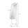 Floor Standing Jewelry Cabinet, Lockable Jewelry Organizer with Full-Length Mirror,  and 4 Adjustable Angles, White