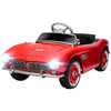Licensed BMW 12V Kid Electric Ride On Car, Battery Powered Electric Car with Easy Transport, Lights, Horn, MP3, Red