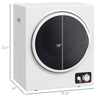 Automatic Dryer Machine, 850W 1.5 cu.ft. Portable Clothes Dryer with 5 Drying Modes and Stainless Steel Tub for Apartment or Dorm, White