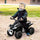 No Power Kids Ride On Push Car, 4 Wheels Foot-to-Floor Sliding Walking ATV Toy with Music and Light for 18-36 Months, Black