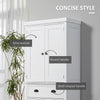 72" Kitchen Pantry Cabinet, Freestanding Cupboard Pantry Storage Cabinet with Doors and Adjustable Shelves, White