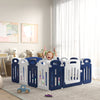 57" x 57" Foldable Baby Playpen, 18 Panels Sturdy Safety Play Yard for Babies and Toddlers, Kids Activity Center with Anti-Slip Base