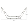 Hammock Stand, Portable Adjustable Steel Frame Hammock Stand, Weather Resistant, Bag, 10.3', 550 lbs. Capacity, White