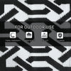Reversible Outdoor Rug Carpet RV Camping Rugs with Carry Bag, 9' x 12', Black & White Chain