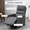 Power Lift Assist Recliner Chair for Comfort-Oriented Individuals, Linen Fabric, Remote Control, Electric Sofa – Gray