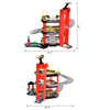 3-Level Parking Garage Toy Car Playset with Racetrack, Helicopter Ramp, Elevator, and Cars for Boys and Girls