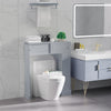 Over Toilet Bathroom Organizer, Freestanding Over the Toilet Storage Cabinet with Adjustable Shelves, Toilet Rack