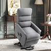 Power Lift Assist Recliner Chair for Comfort-Oriented Individuals, Linen Fabric, Remote Control, Electric Sofa – Gray