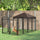 9.3' x 4.6' Dog Kennel Outdoor with  Exercise Pen, Puppy Playpen with Water-resistant UV Protection Canopy, for Medium & Large Dogs