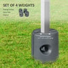 HDPE Tent Weights Set of 4, Canopy Weights, Fill with Water or Sand, 104LBS