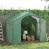 6' x 3' x 6' Portable Walk-in Greenhouse with Roll-up Zipper Door, Steel Frame, Top Vent for Flowers, Vegetables