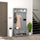 3-in-1 Hall Tree, Entryway Bench with Coat Rack, Mudroom Bench with Shoe Rack, 2 Storage Drawers, 4 Hooks and Cushions for Hallway, Gray