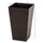 24"H Set of 3 Tall Garden Raised Planters, Outdoor & Indoor Flower Pot Set for Front Door, Entryway, Patio and Deck, Brown