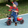 Tricycle for Toddlers Age 2-5 with Adjustable Seat, Toddler Bike with Storage Baskets for Girls and Boys, Red