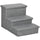 3-Steps Pet Stairs with Storage, Dog Steps for Couch, Bed, Pet Steps for Injured Pet, Older Pets, Small Cats, Gray