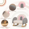 Kids Sofa, Rocking Chair, Kids Arm Chair for Nursery Kindergarten Playroom Bedroom, Gift for 3-5 Years Old Boys Girls, Gray
