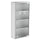 12" x 24" Lockable Medicine Cabinet, 4 Tier Stainless Steel Medical Wall Box with 2 Keys and Shelves for Bathroom