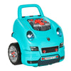 Kids Truck Engine Toy Mechanic Toys,Includes 61 Pieces, Steering Wheel, Horn, Light, RC Car Key, for 3-5 Years Old Teal