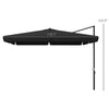 10FT Square Offset Umbrella with Tilt, Crank and Cross Base, Cantilever Patio Umbrella for Garden, Pool, Gray