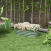 3.4 x 2 x 1ft Galvanized Raised Garden Bed Kit, Metal Planter Box with Safety Edging, Green