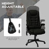 Massage Office Chair, High Back Office Desk Chair with Heat, Reclining Backrest, Padded Armrests & Remote, Black