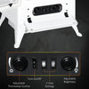 Electric Fireplace Heater, White Fireplace Stove with Realistic LED Log Flames and Overheating Safety Protection, 750/1500W